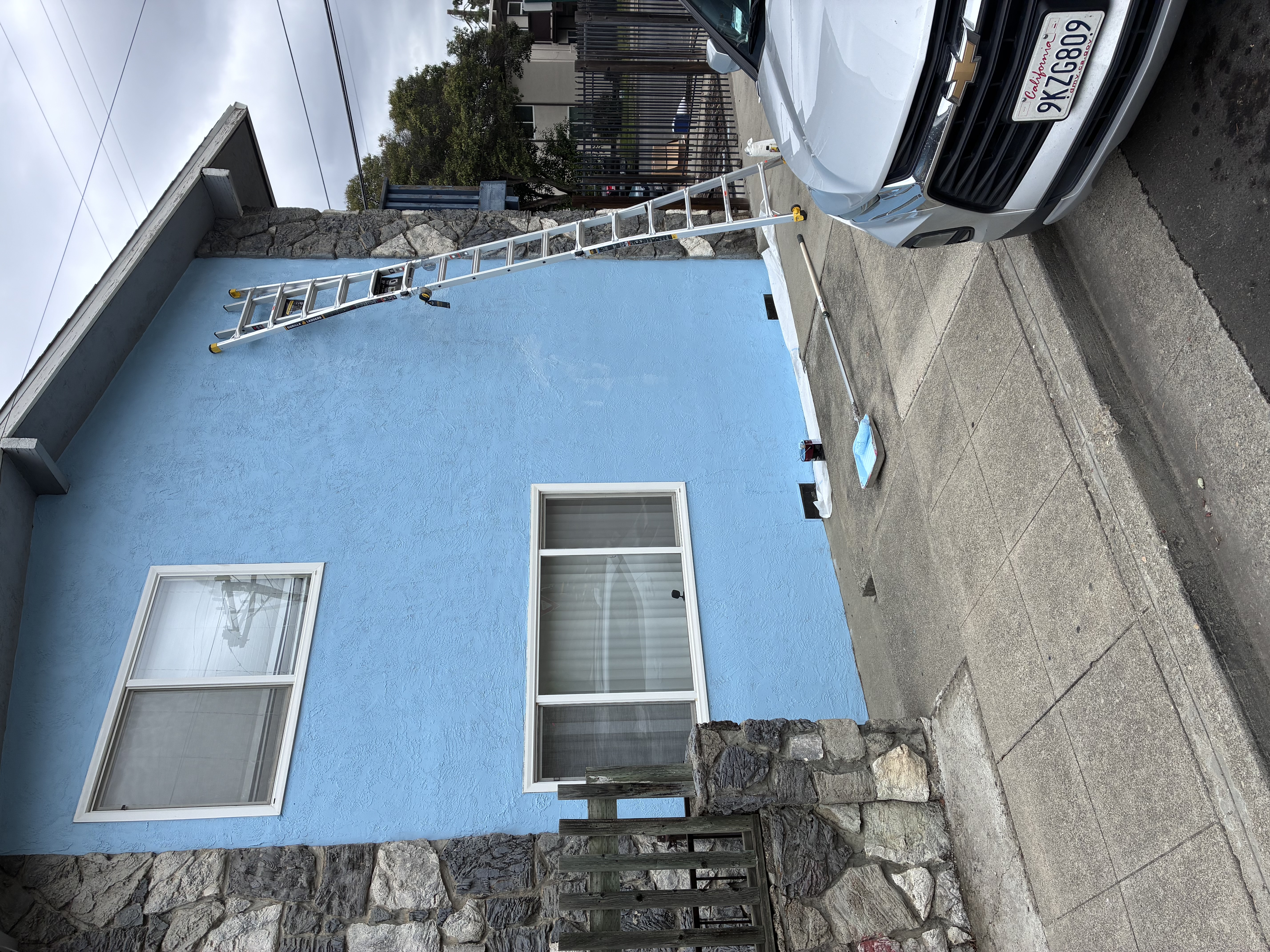 Exterior house painting with a fresh finish